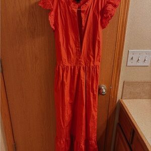 Who What Wear Vibrant Orange Fabric